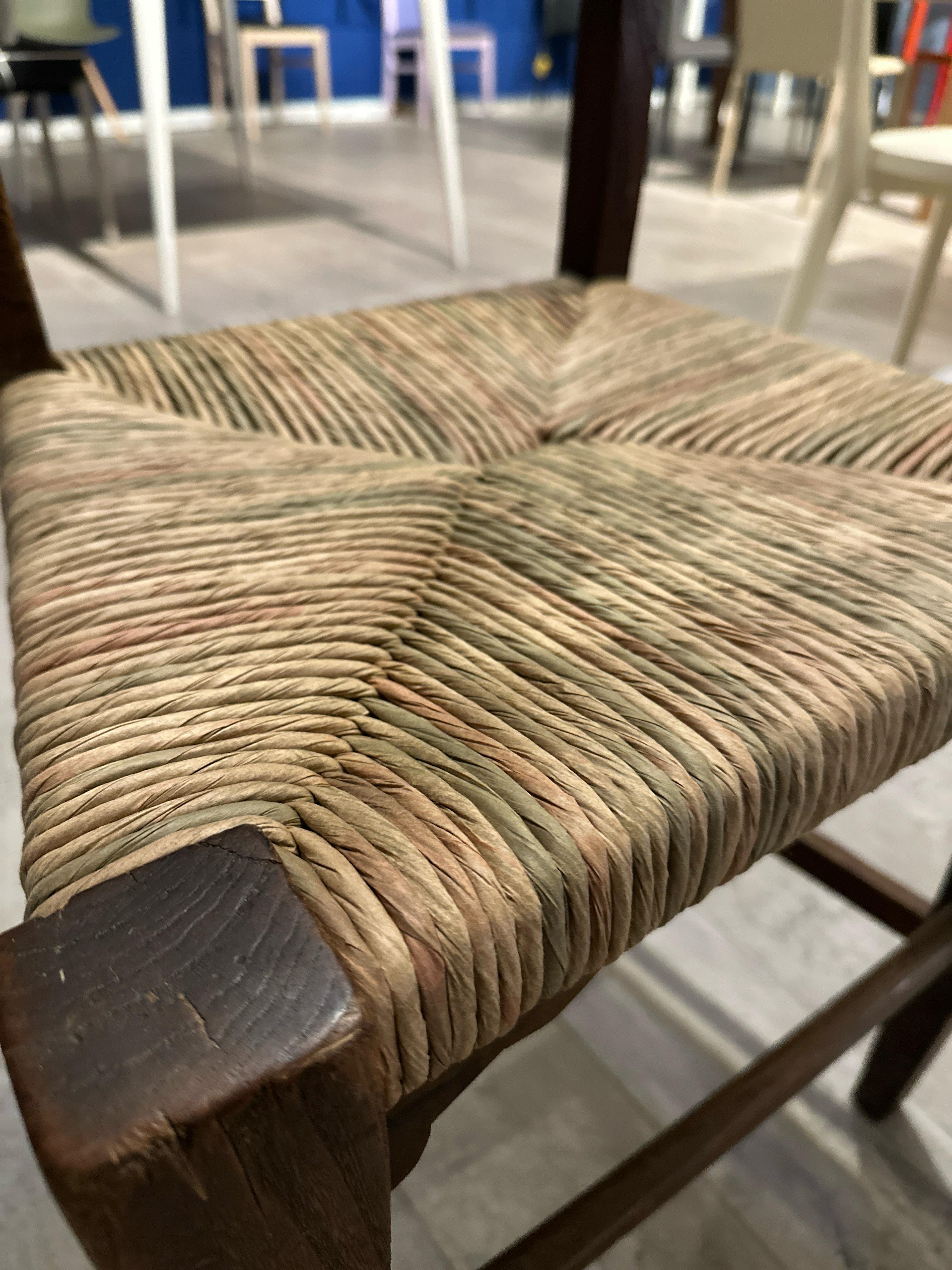 Sedia con impagliatura a spicchi X